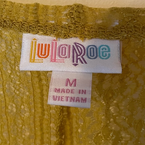 Yellow Gold Lace Light Cardigan Medium - Picture 5 of 5